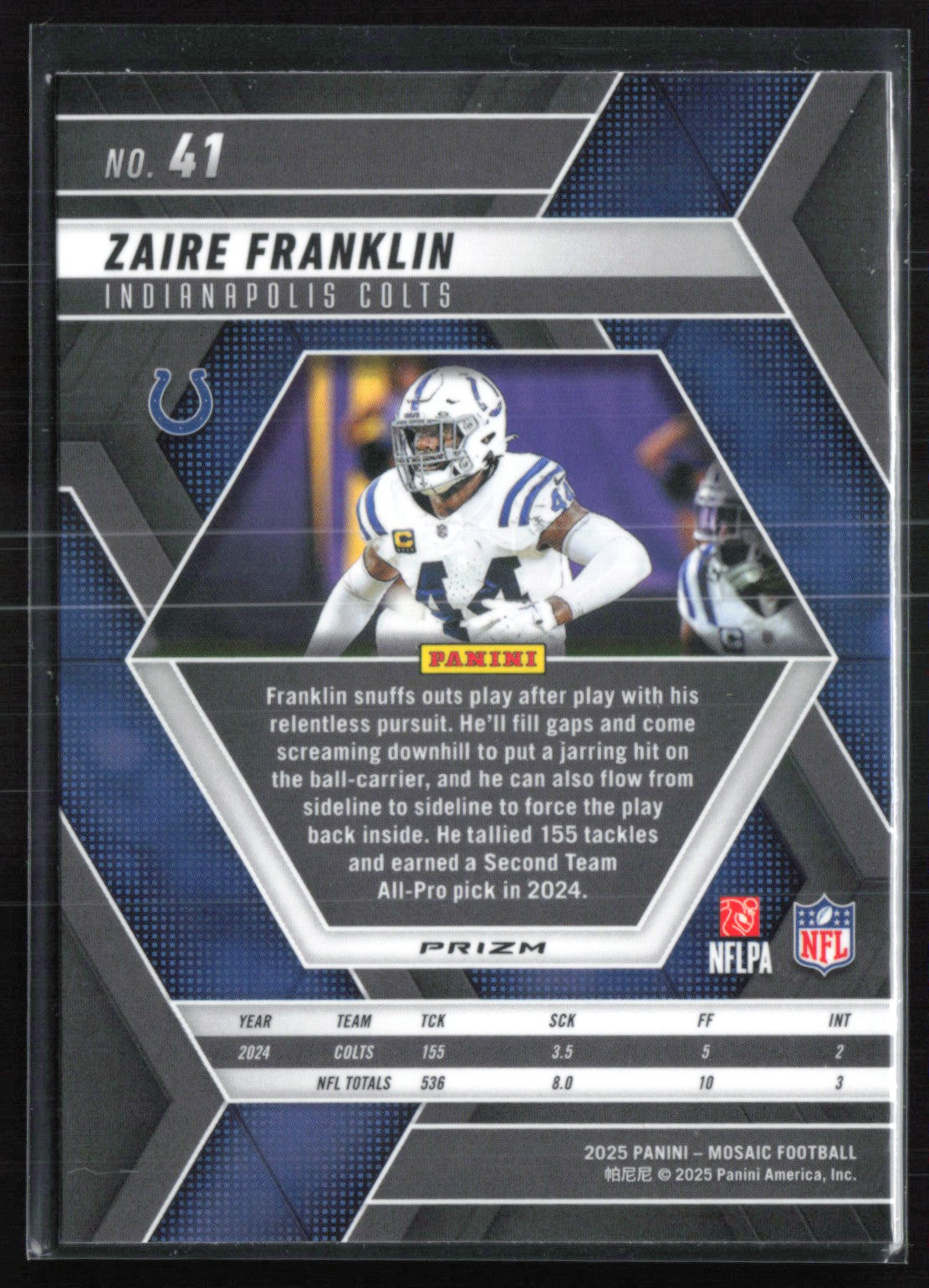 Zaire Franklin Purple Mosaic