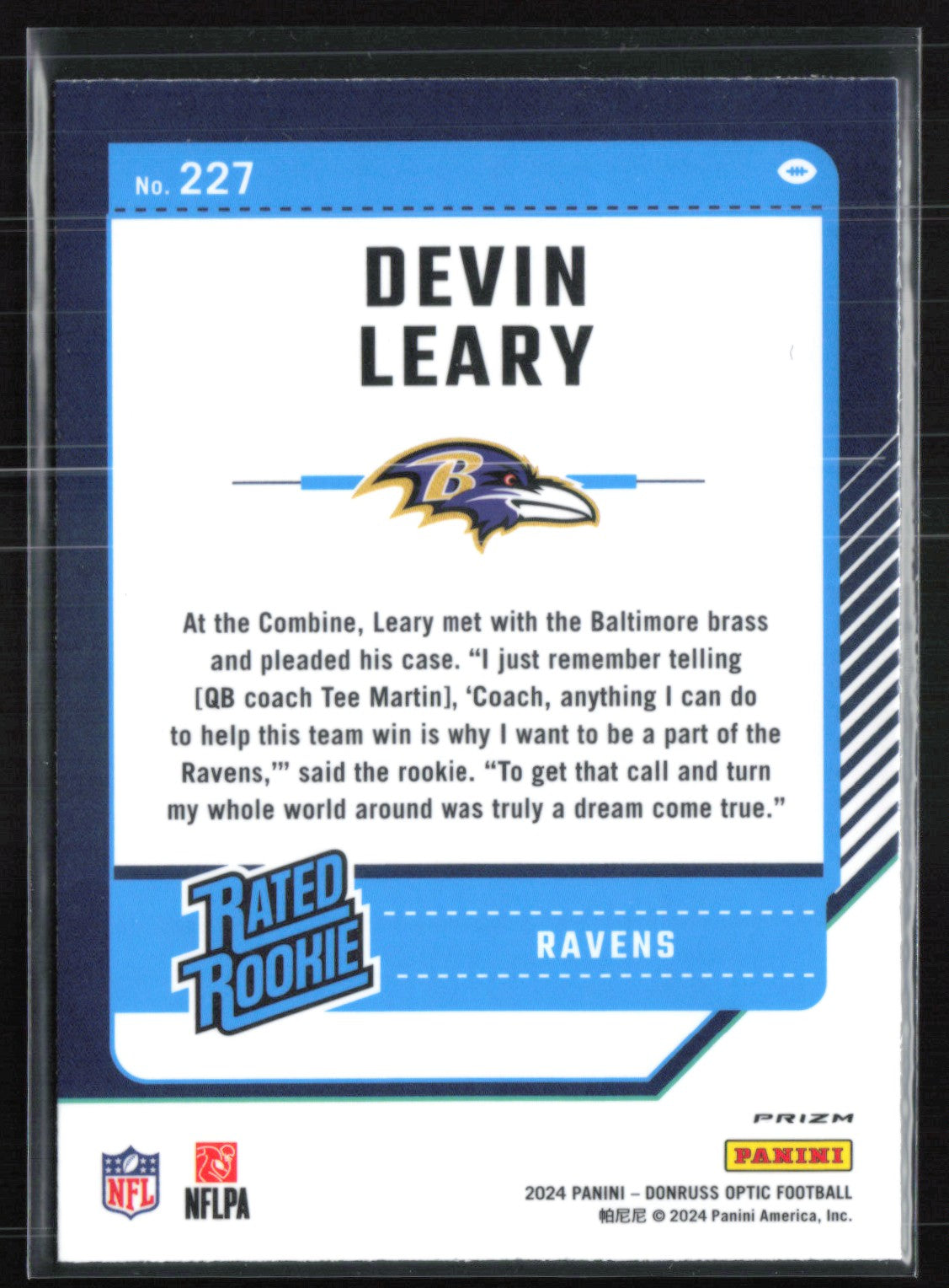 Devin Leary RC Blue Hyper