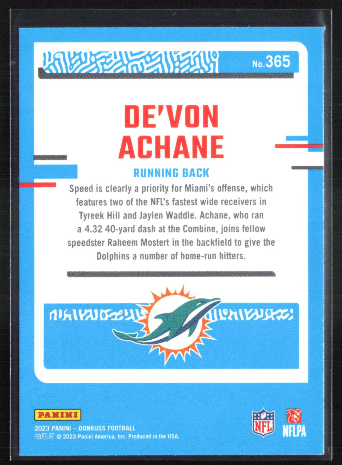 De'Von Achane RC