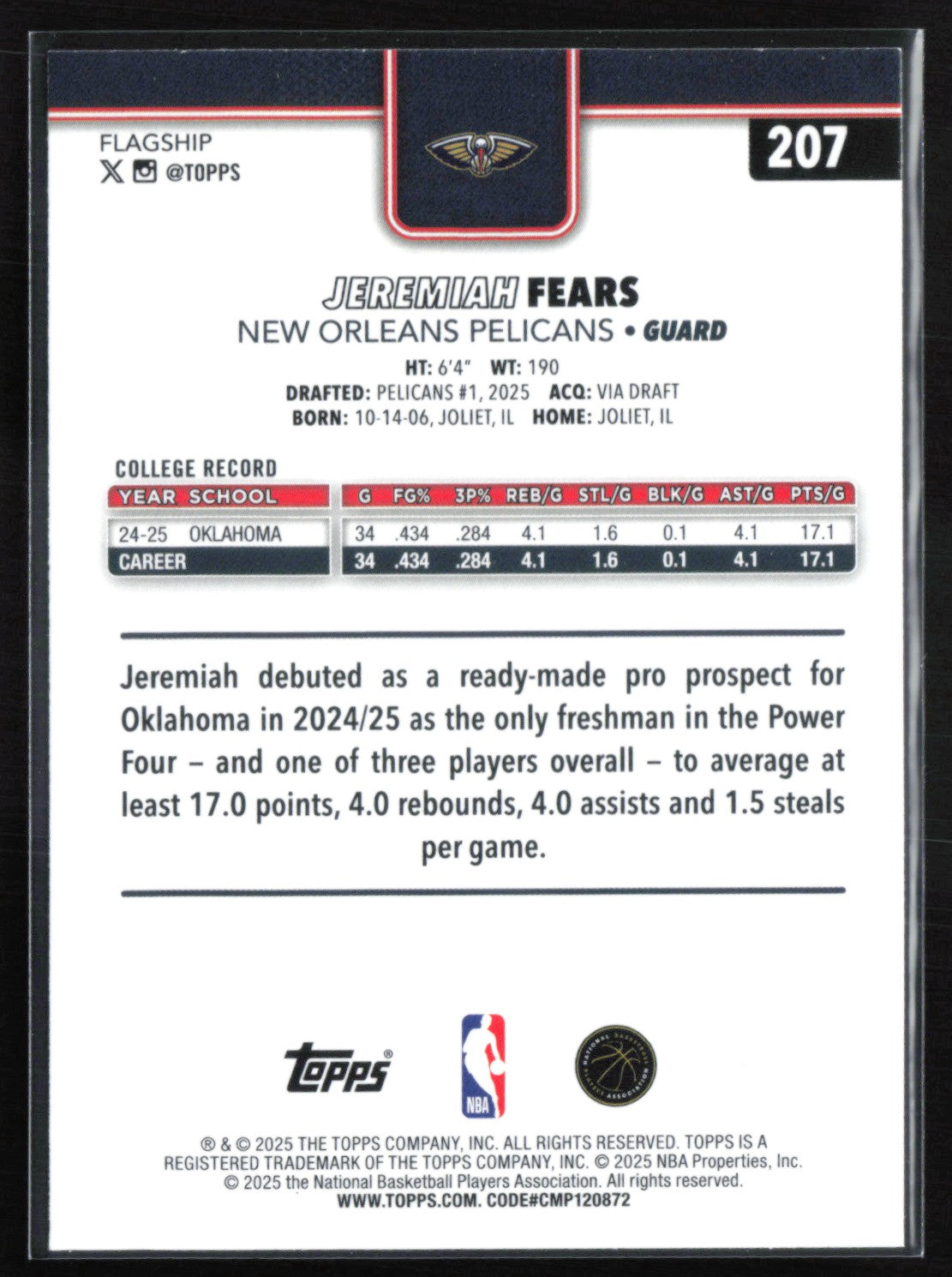 Jeremiah Fears RC Rainbow Foil