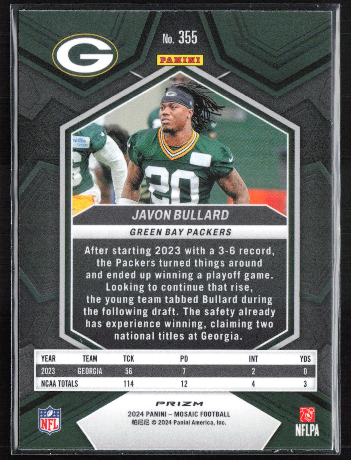 Javon Bullard RC Green MOsaic