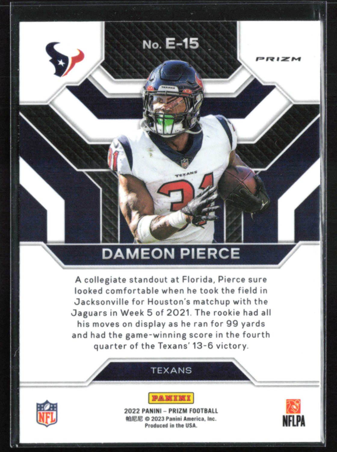 Dameon Pierce RC Green Ice