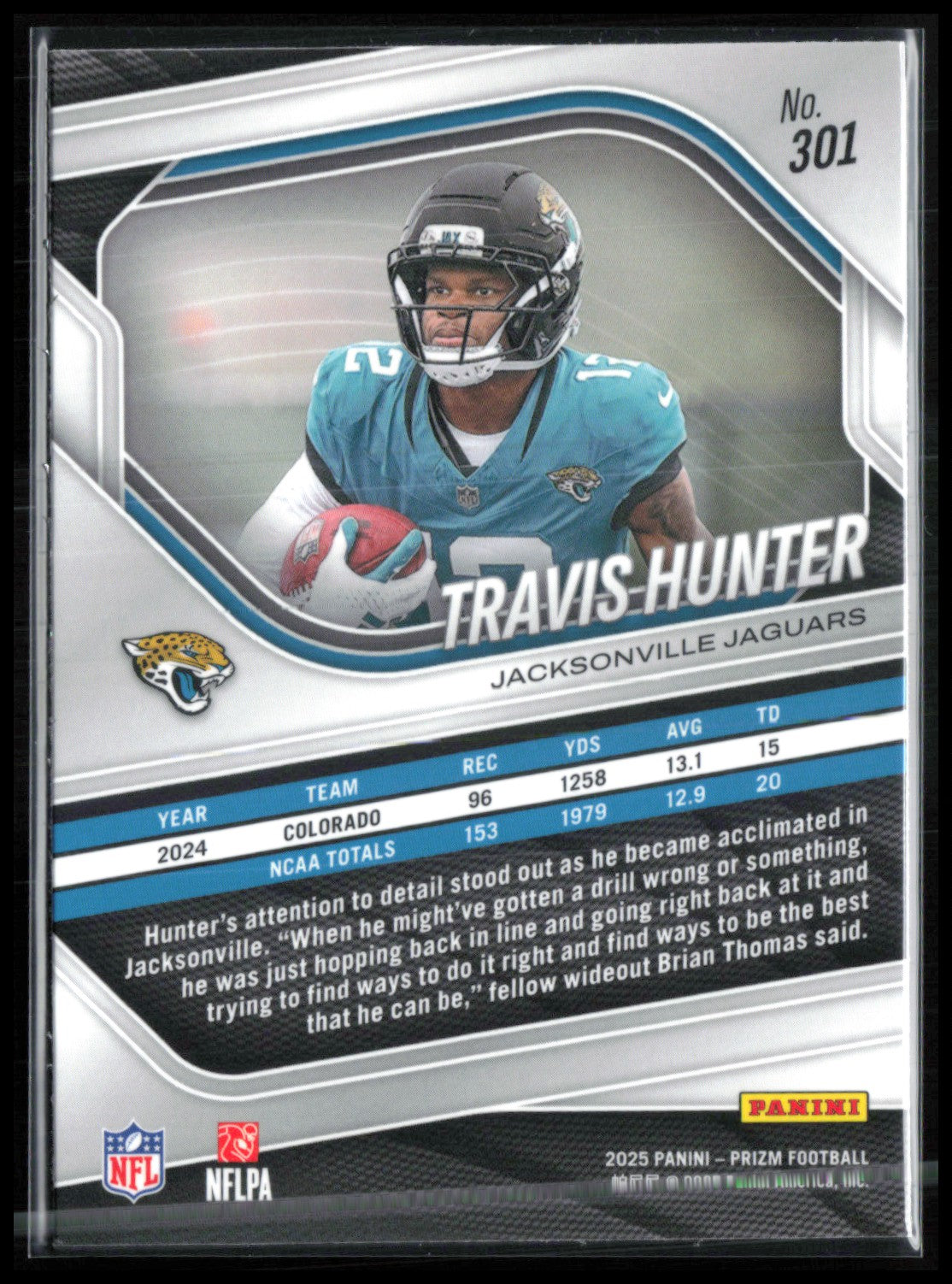 Travis Hunter RC 2025 Prizm