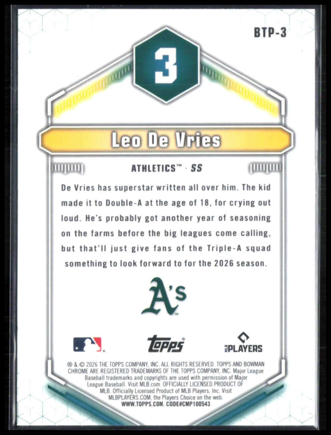 Leo De Vries Top 100