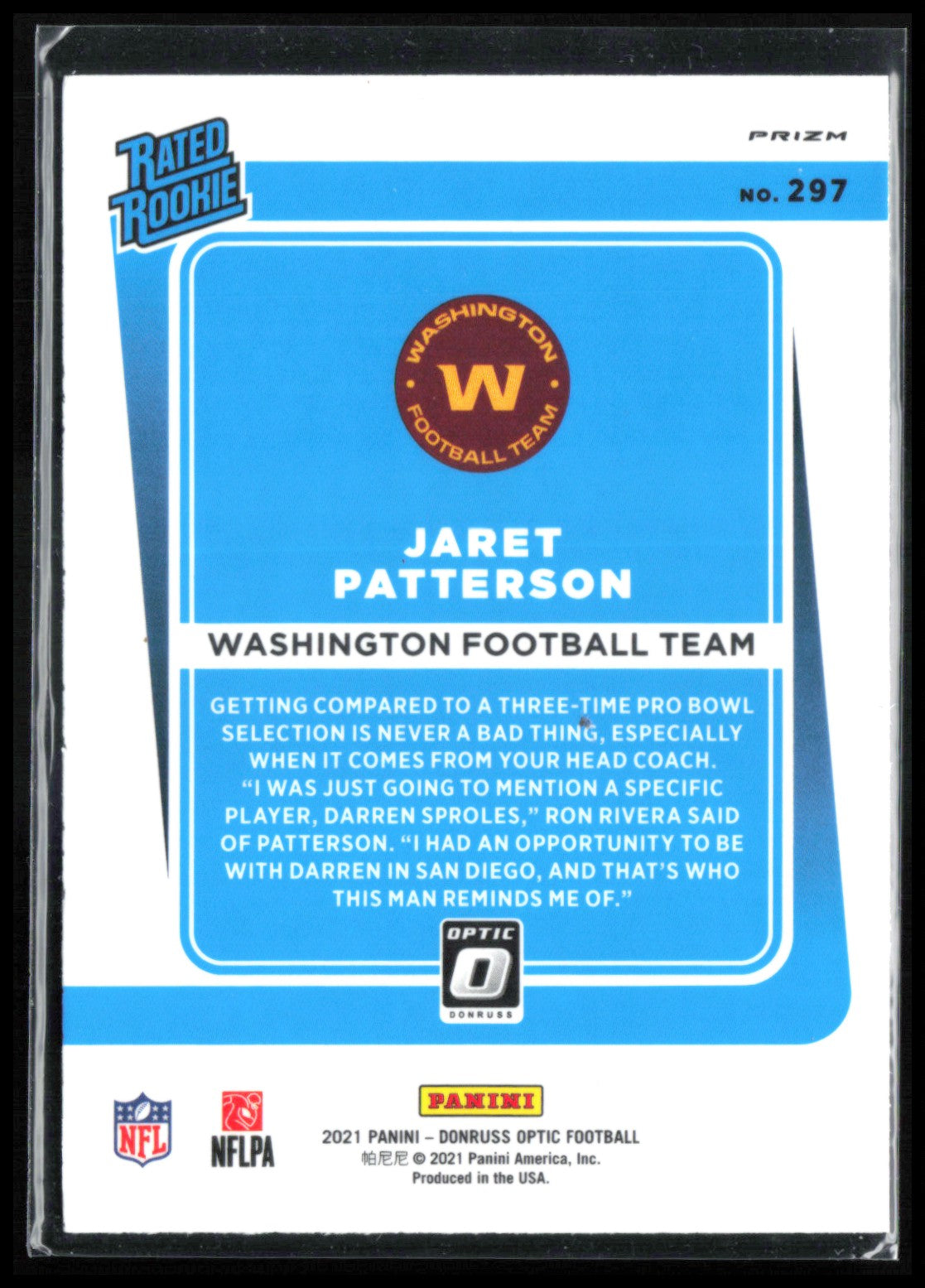Jaret Patterson RC Blue Scope