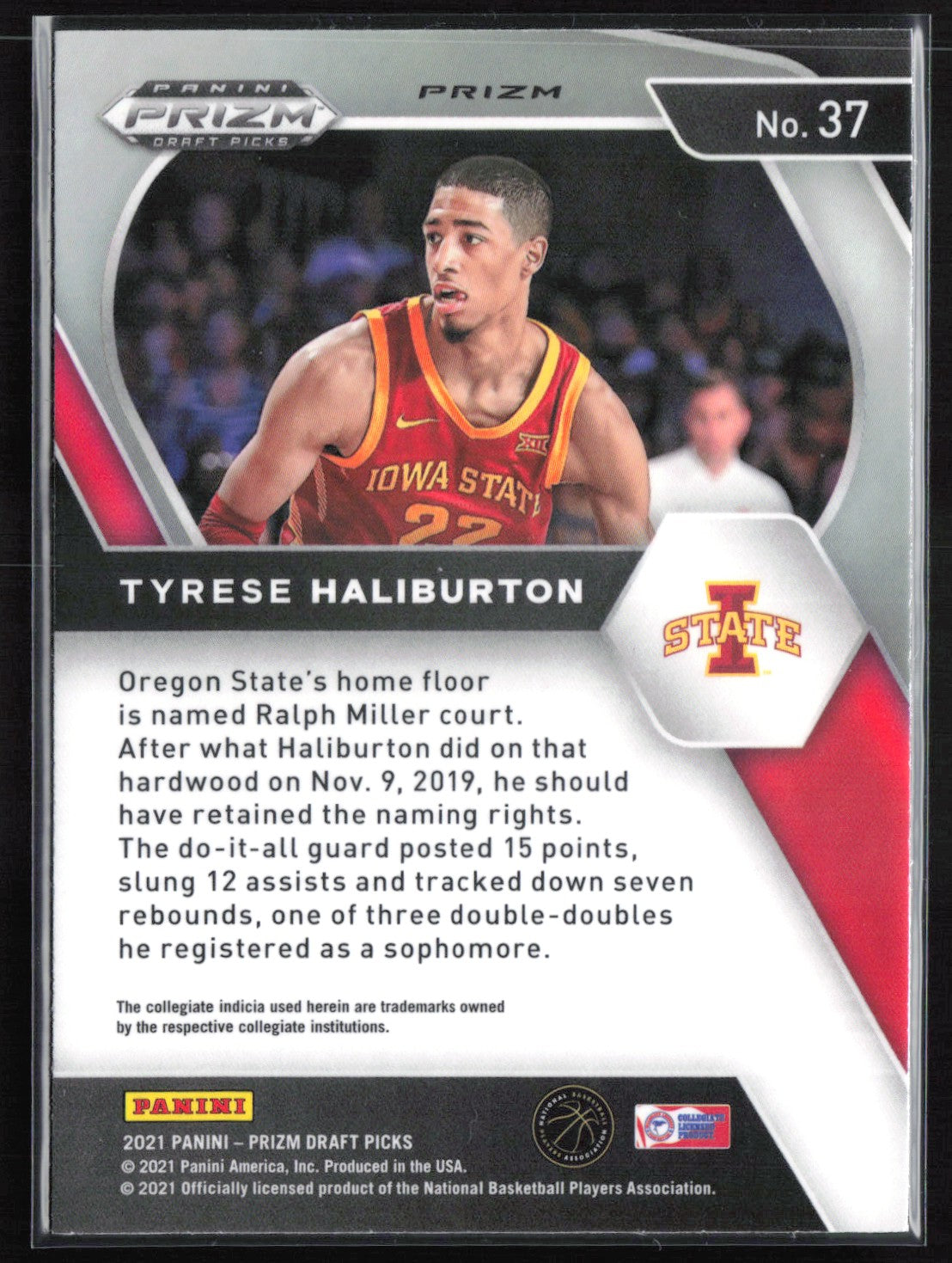 Tyrese Haliburton Green Prizm 2021 Draft Picks