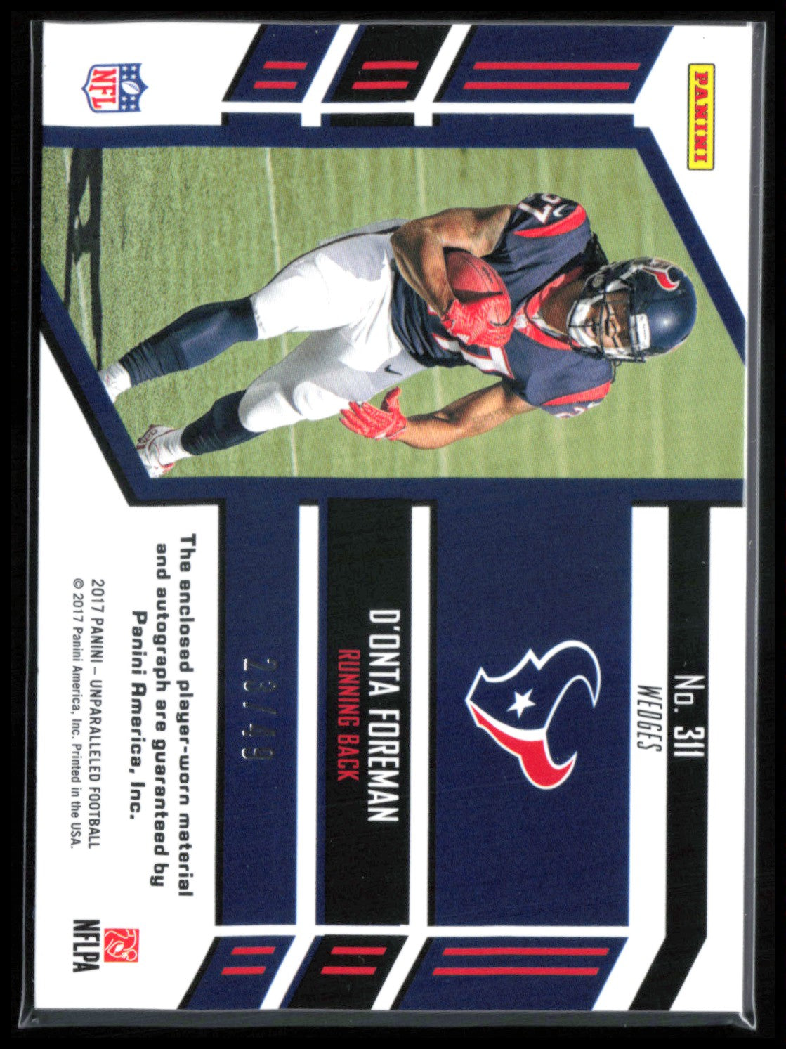 D'Onta Foreman RC Patch Auto /49