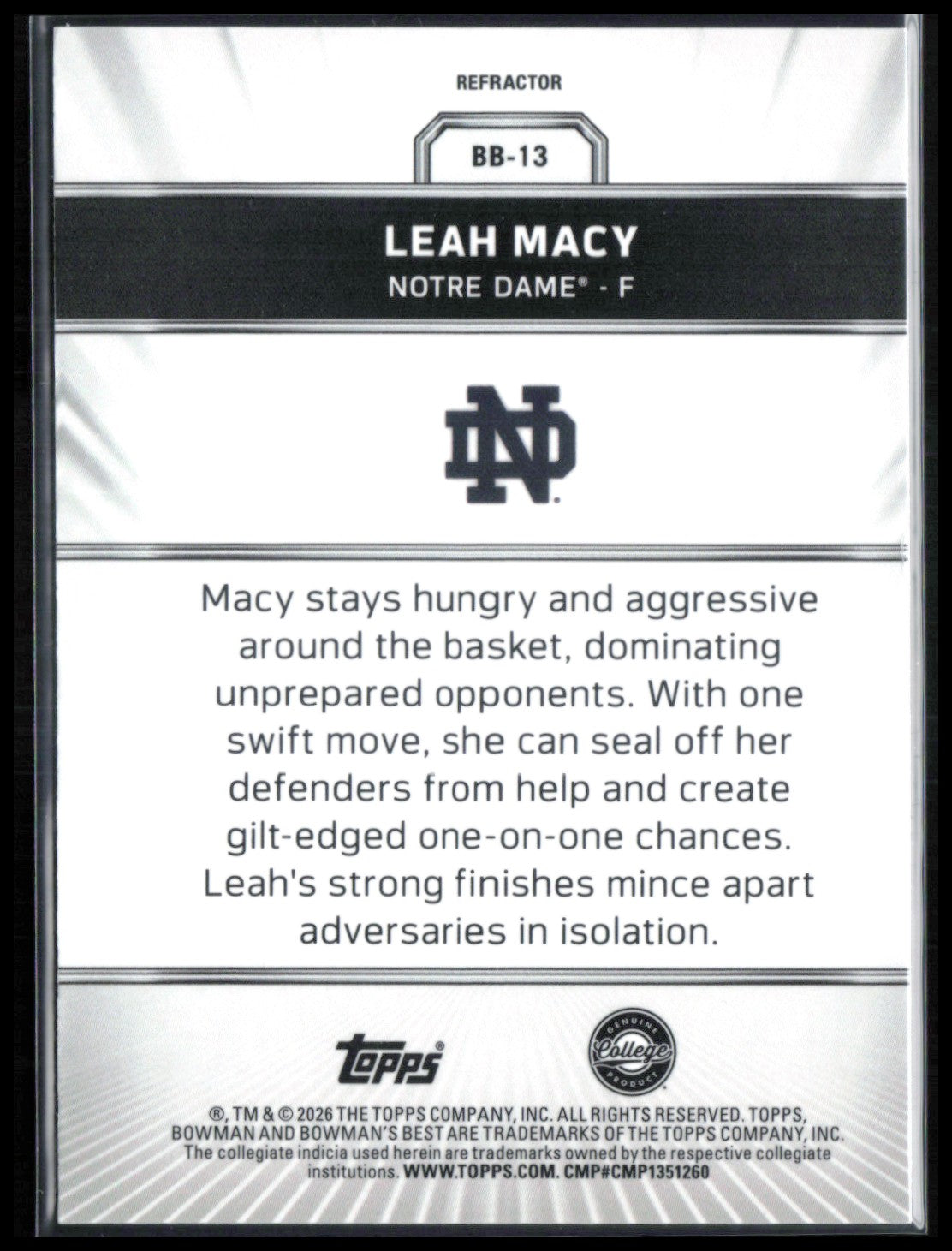 Leah Macy Refractor