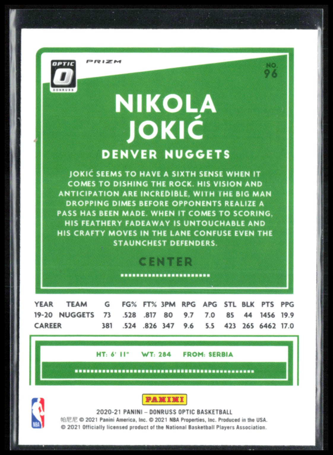 Nikola Jokic Blue Velocity