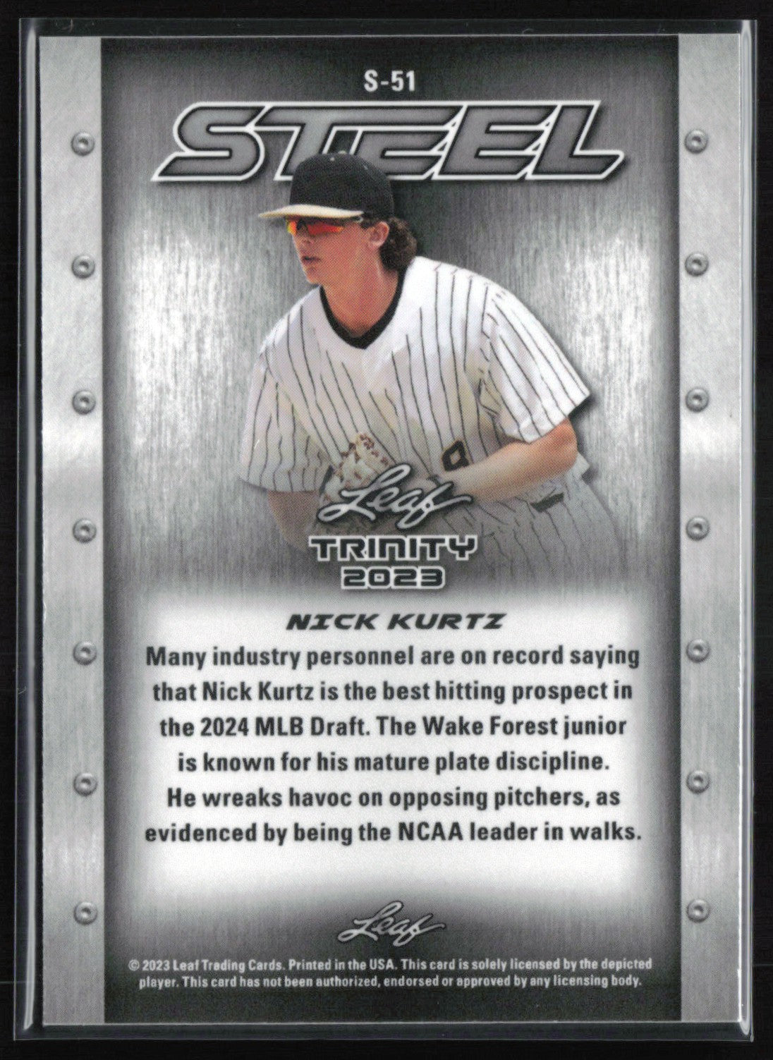 Nick Kurtz Steel Leaf Trinity 2023