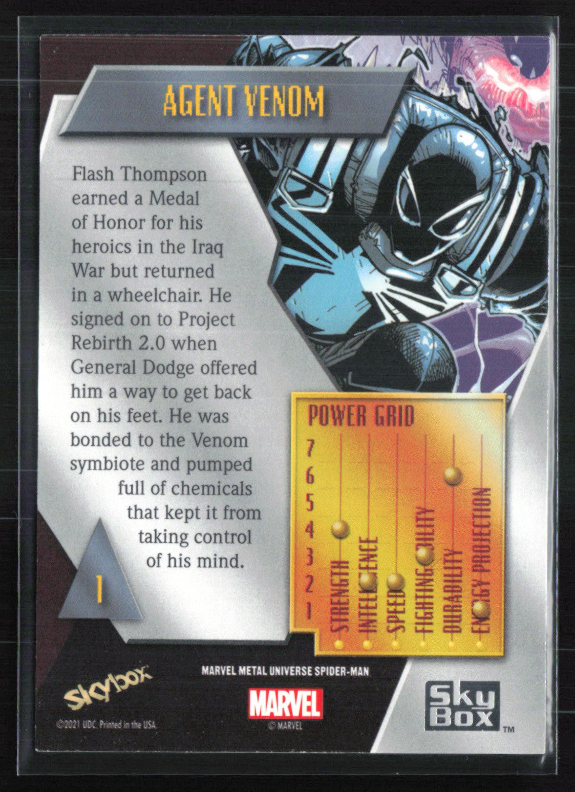 Agent Venom 2021 Marvel Metal Universe