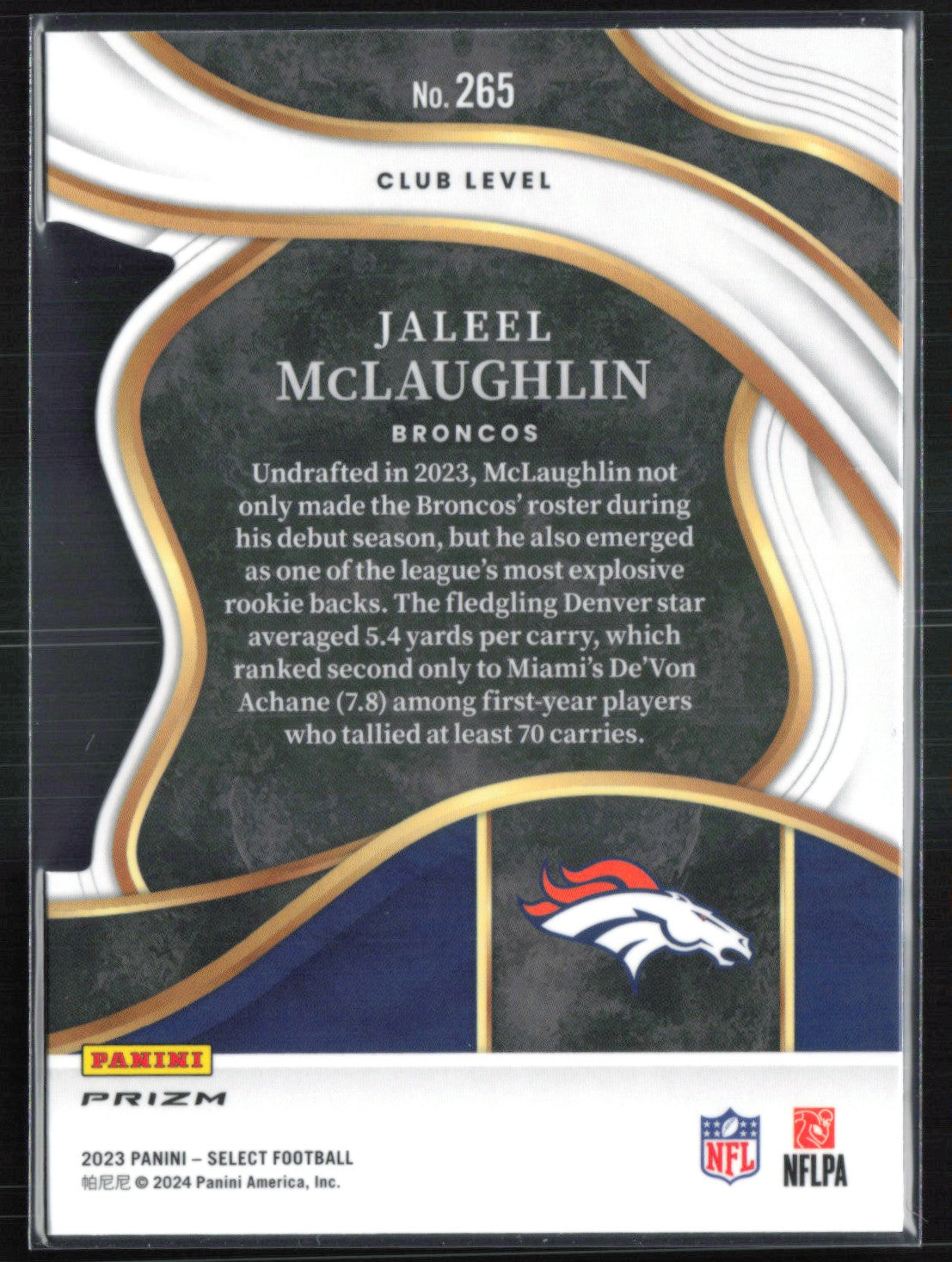 Jaleel McLaughlin RC Silver Die-Cut