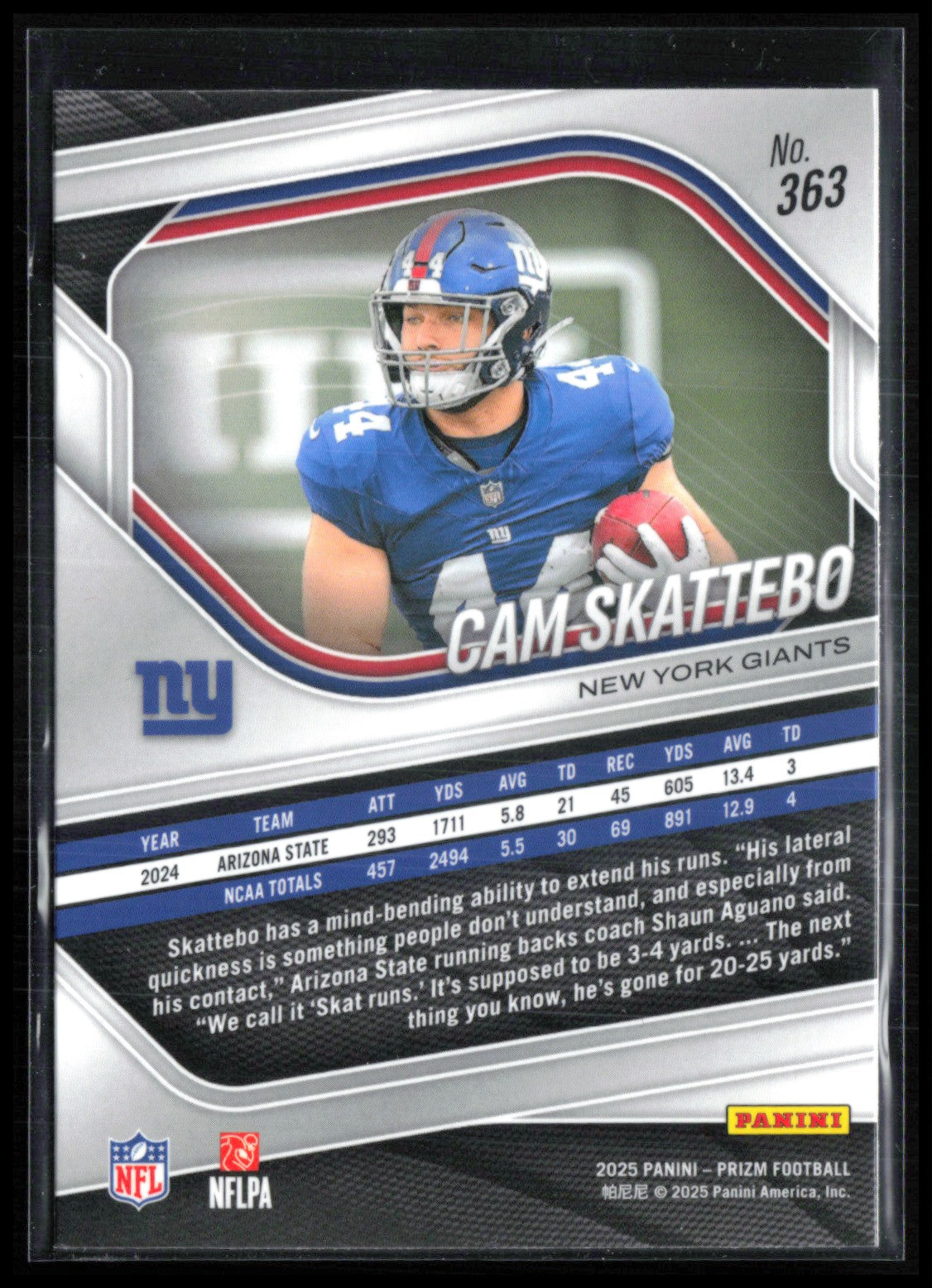 Cam Skattebo RC
