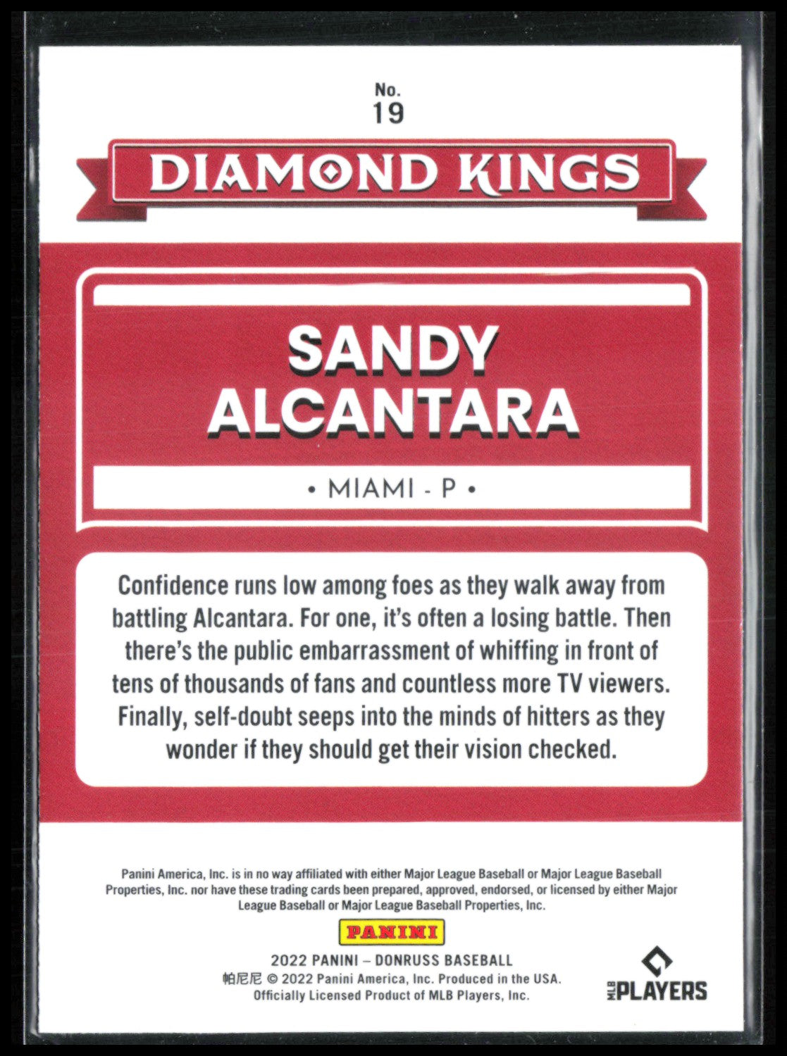 Sandy Alcantara Blue Foil
