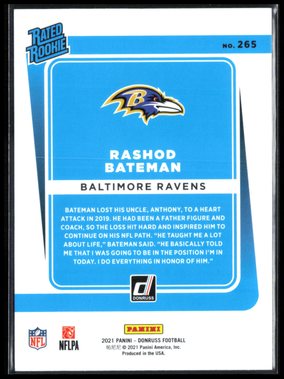 Rashod Bateman RC Blue
