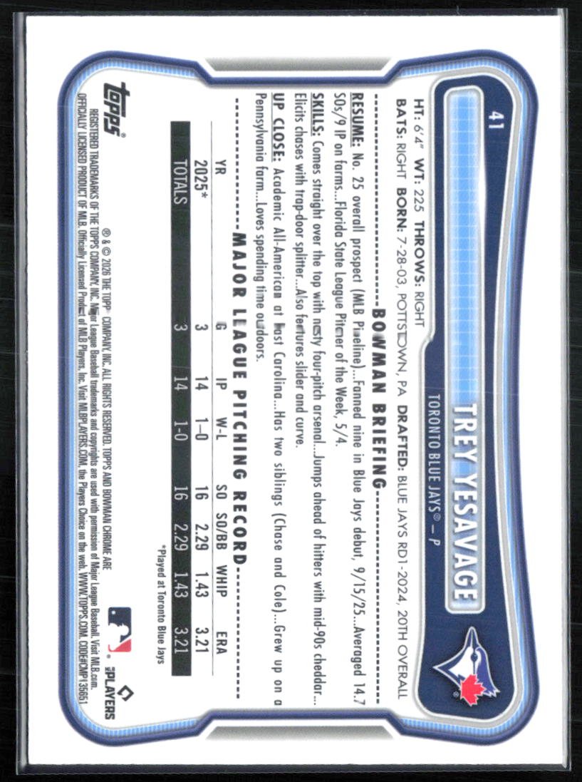 Trey Yesavage RC Mojo