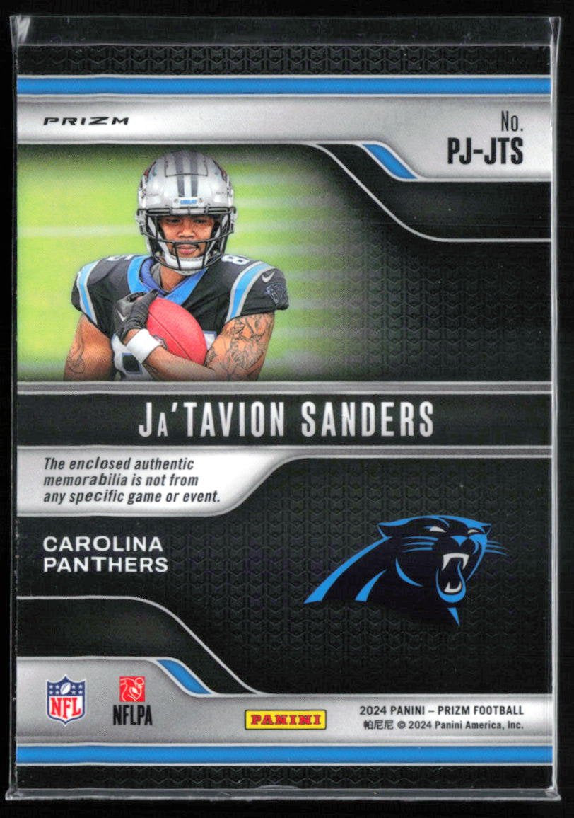 Ja'Tavion Sanders RC Premier Jerseys Patch Silver