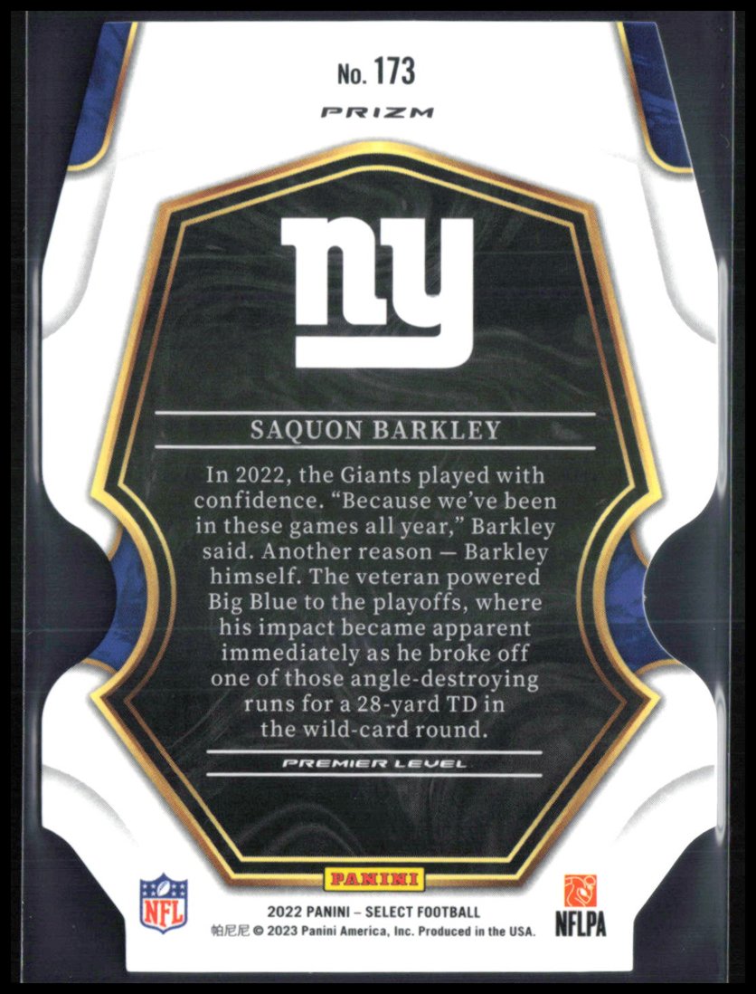 Saquon Barkley Silver Die-Cut