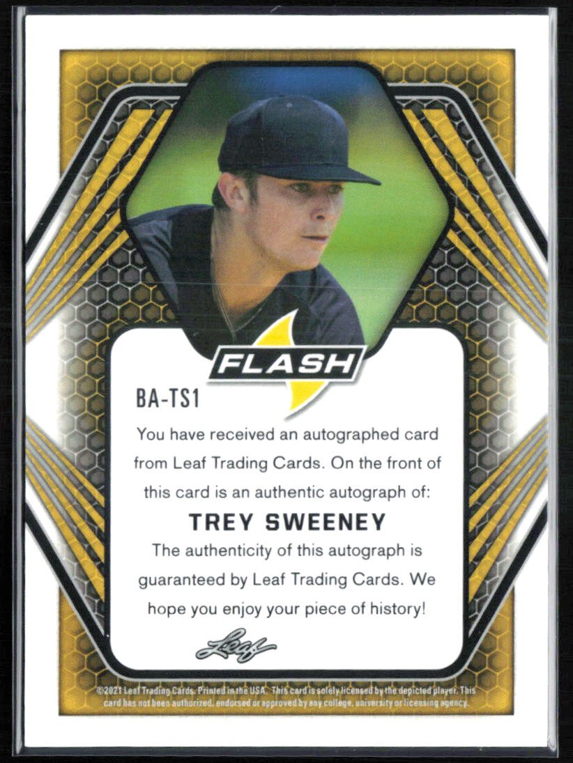 Trey Sweeney RC Auto 2021 Leaf Flash