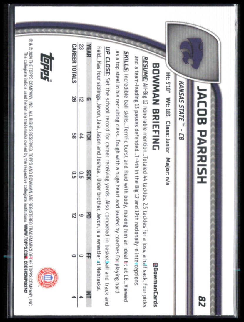 Jacob Parrish 1st Bowman Sapphire