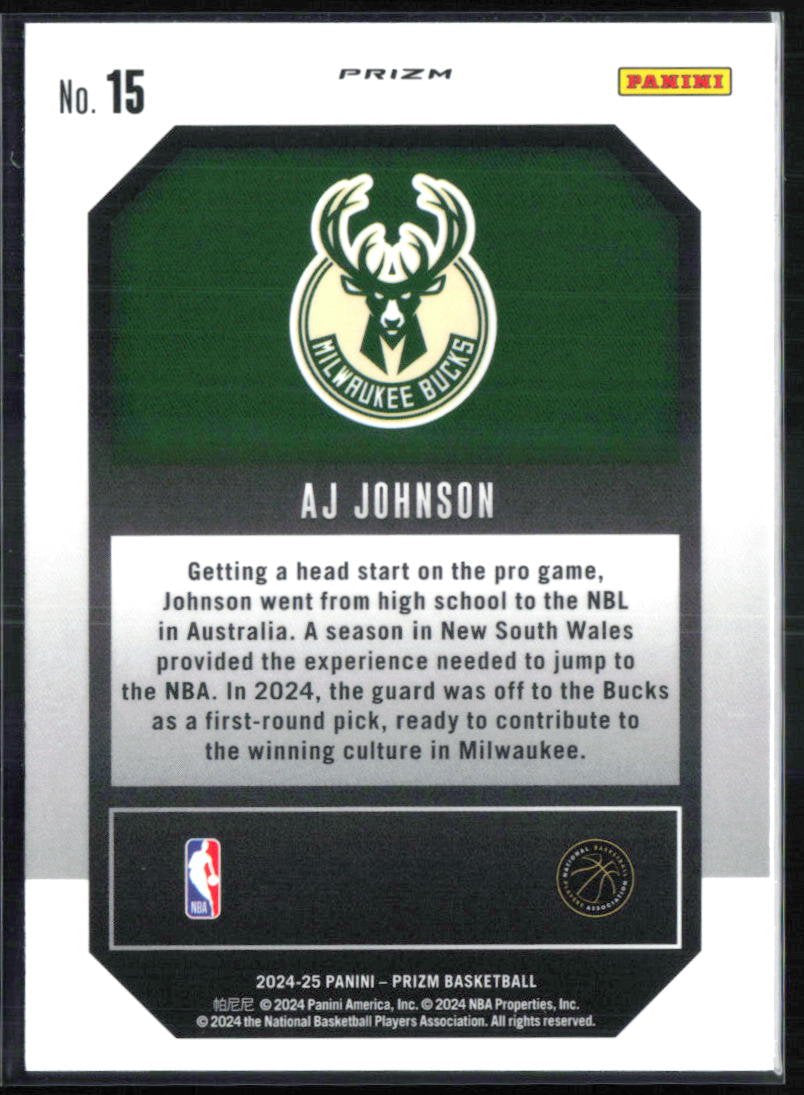 AJ Johnson RC Green Prizm