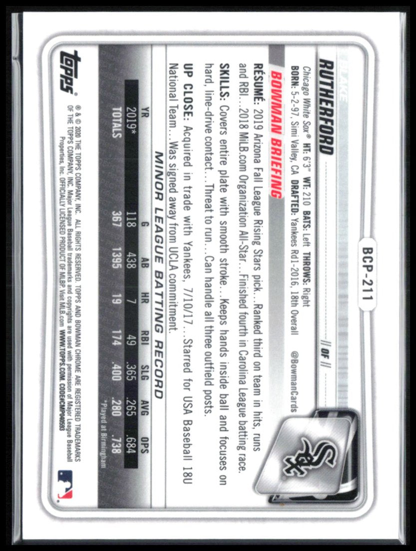 Blake Rutherford Green Mojo /99