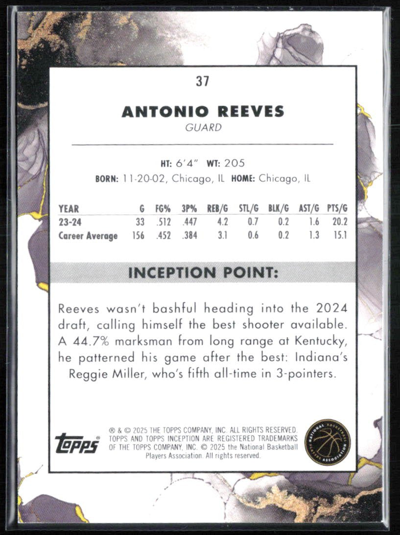 Antonio Reeves RC Purple /150