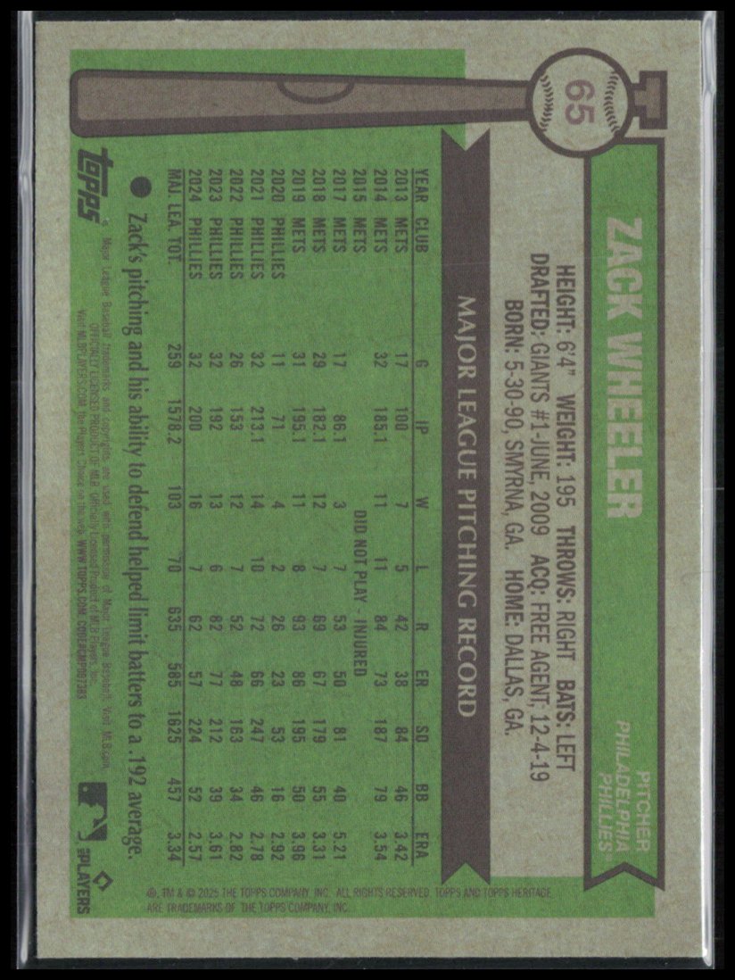 Zack Wheeler Pink Mini Diamond