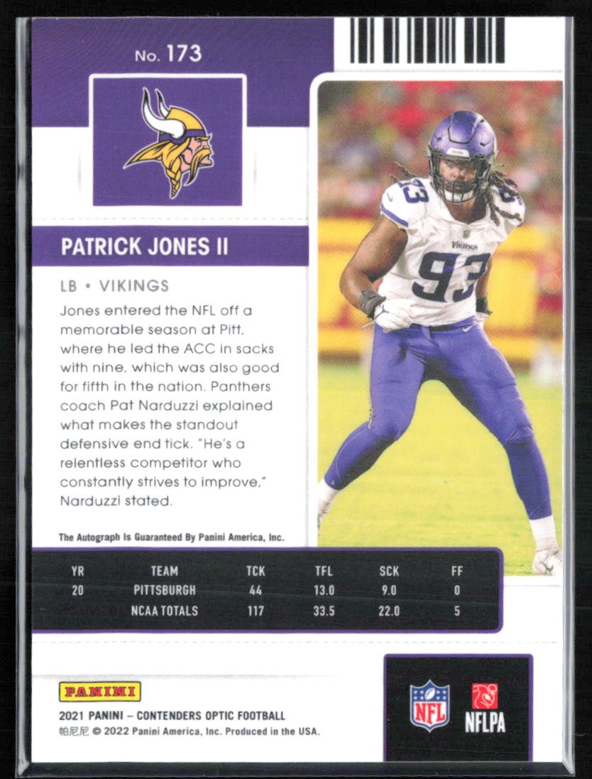 Patrick Jones II RC Auto Rookie Ticket