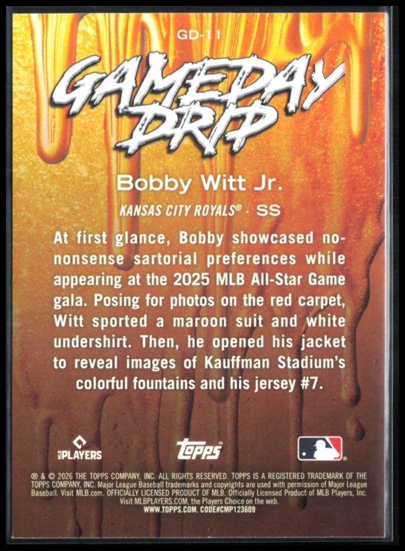 Bobby Witt Jr Gameday Drip