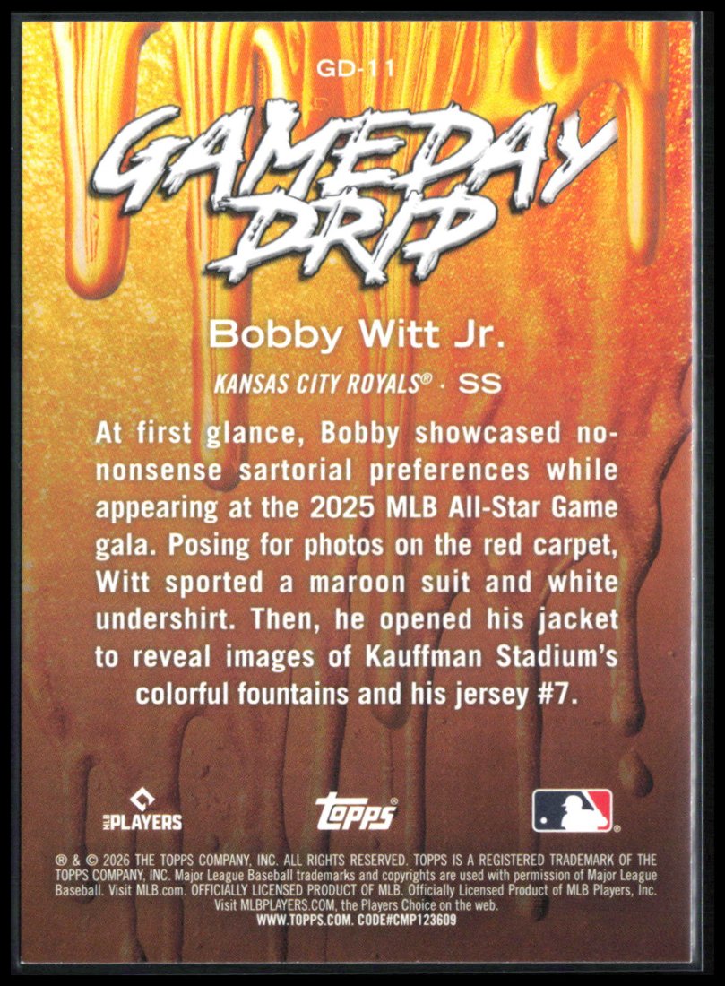 Bobby Witt Jr Gameday Drip