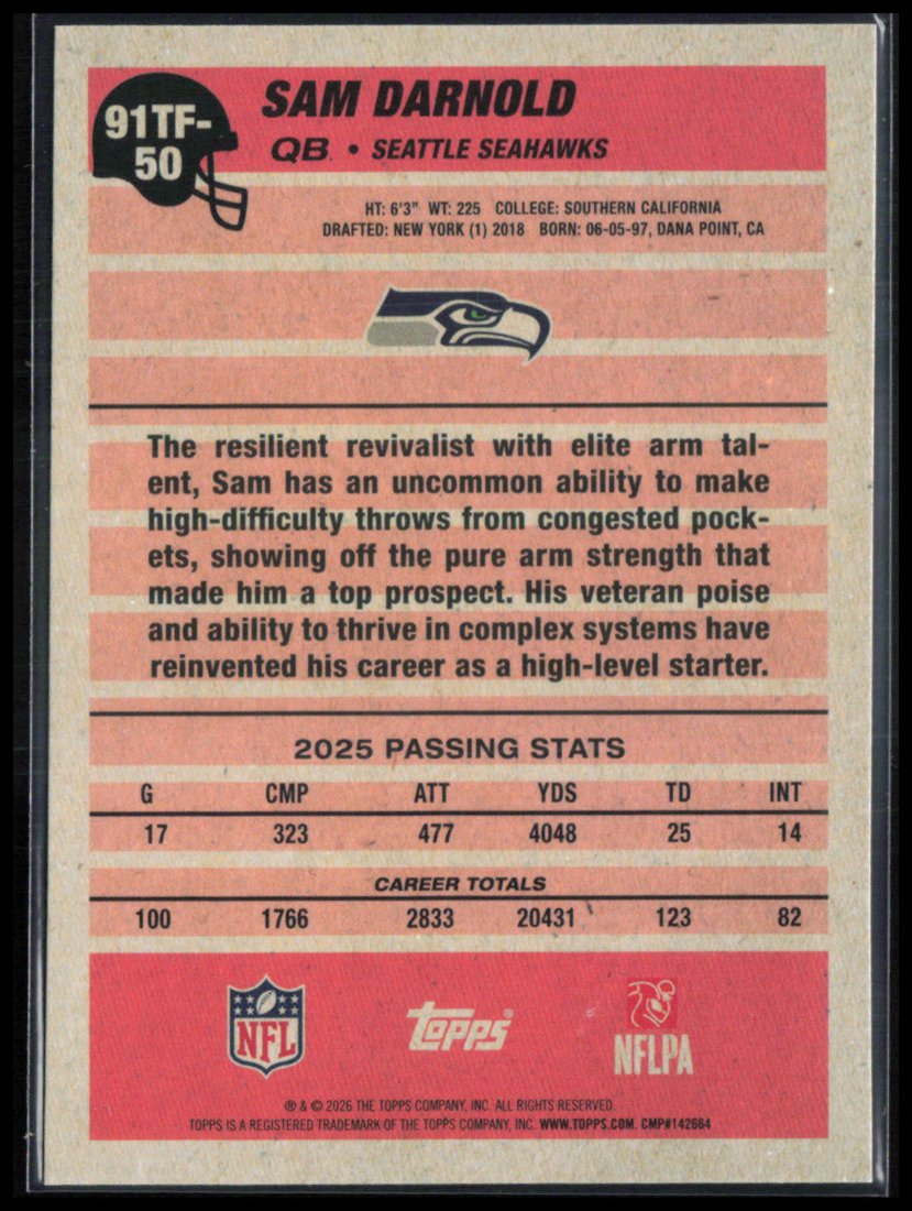 Sam Darnold Crackle Foil