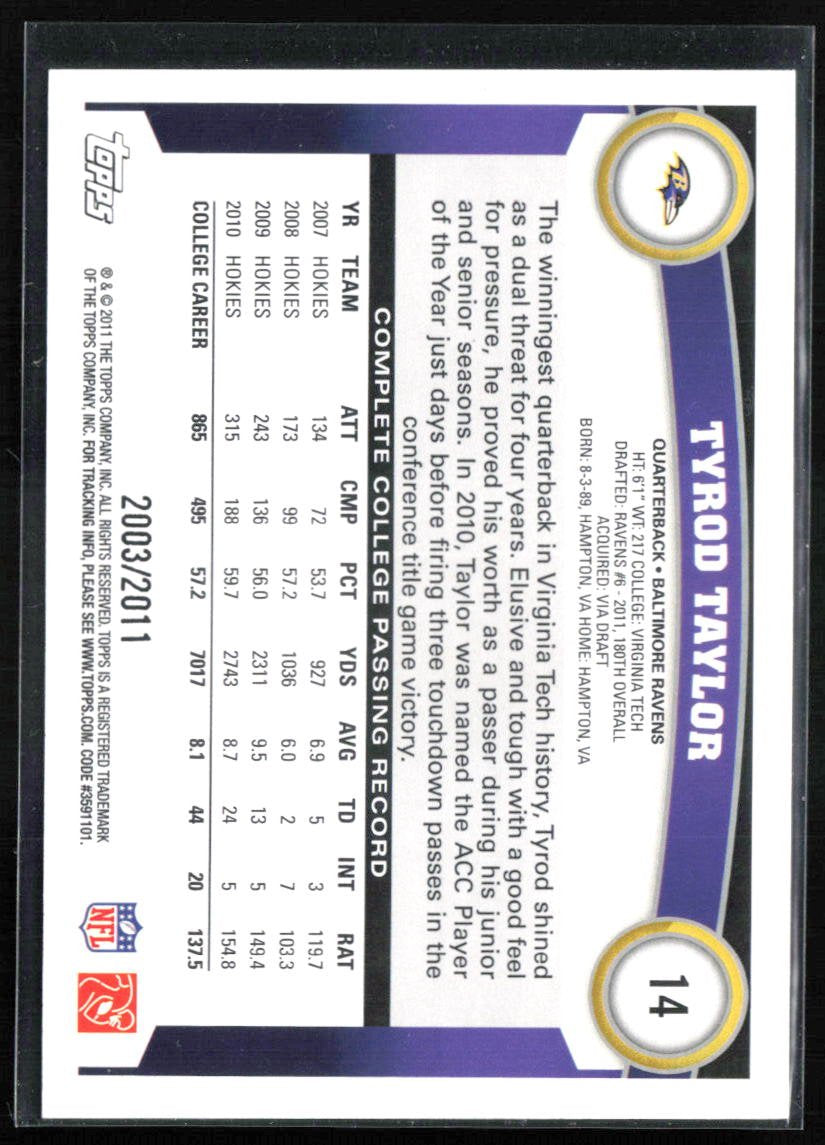 Tyrod Taylor RC Gold /2011