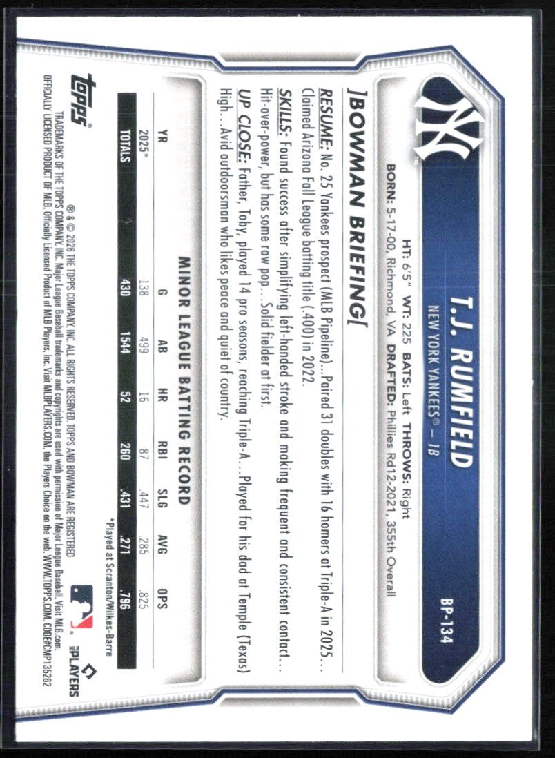 T.J. Rumfield 1st Bowman