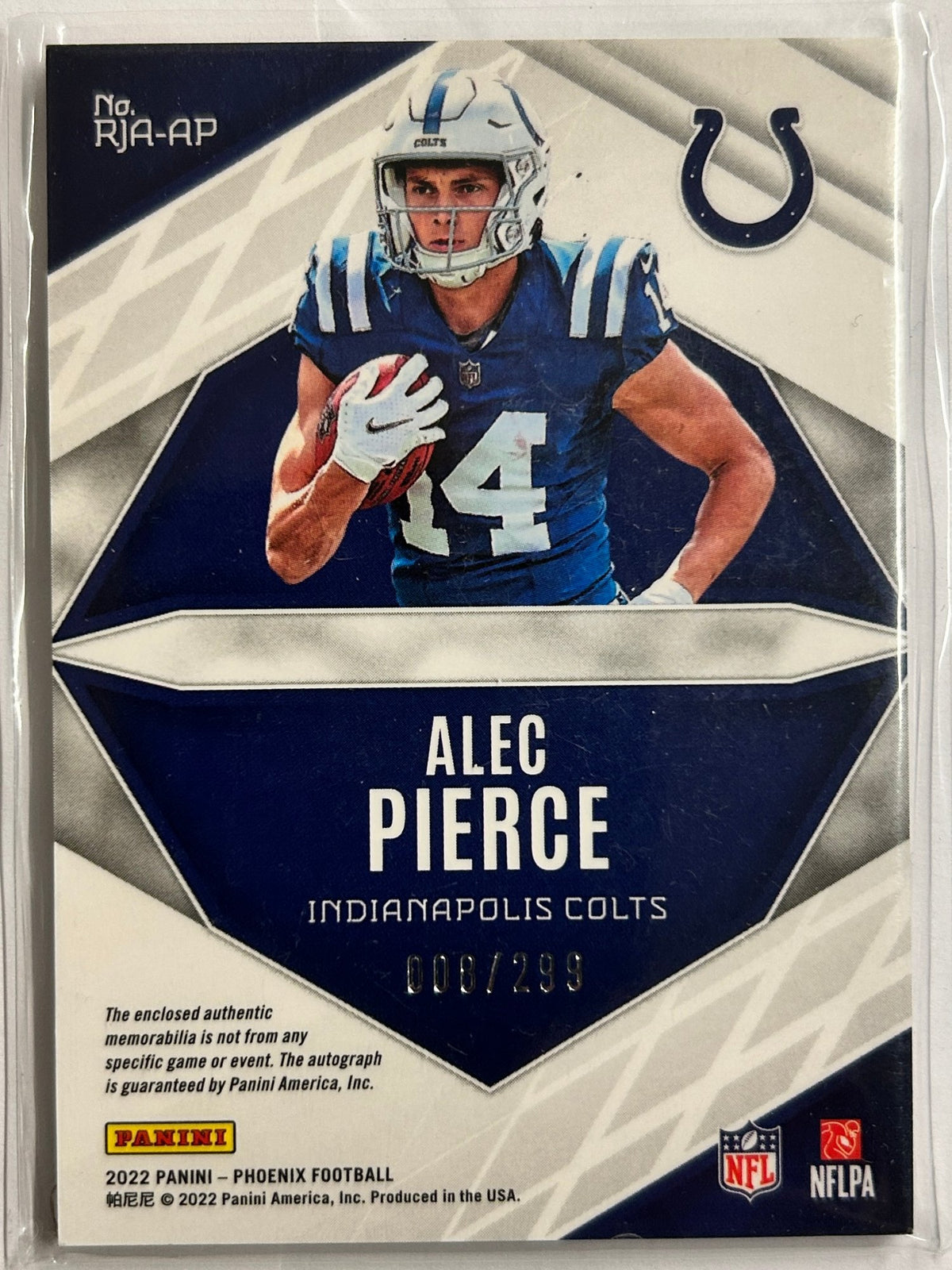 Alec Pierce RC Patch Auto /299