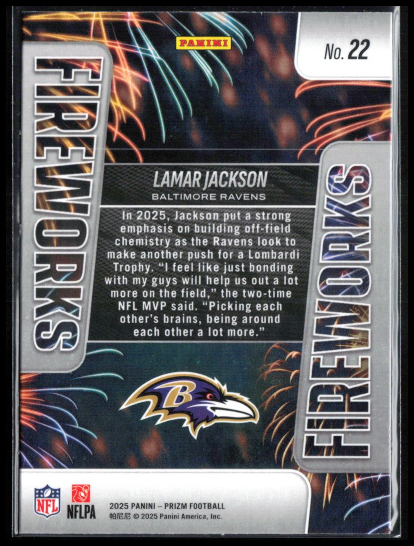 Lamar Jackson Fireworks