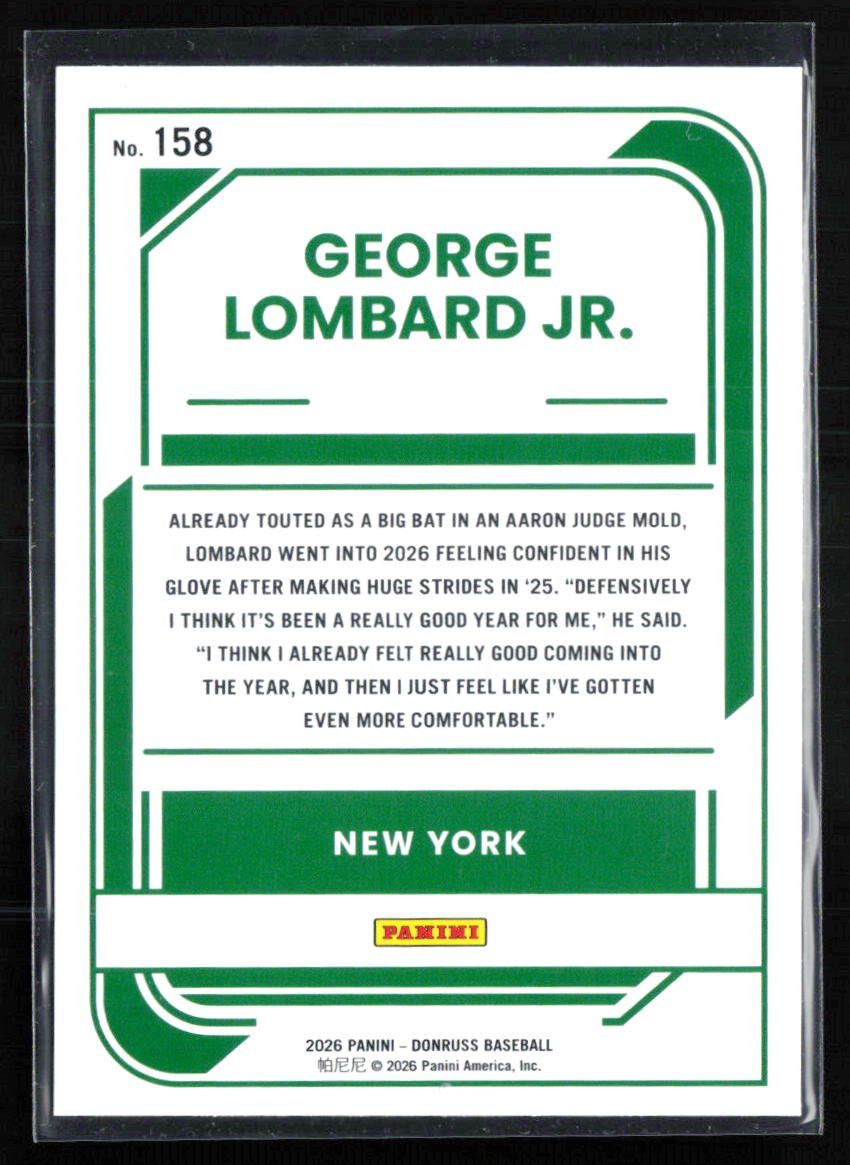 George Lombard Jr. Rated Prospect Red Blue Laser
