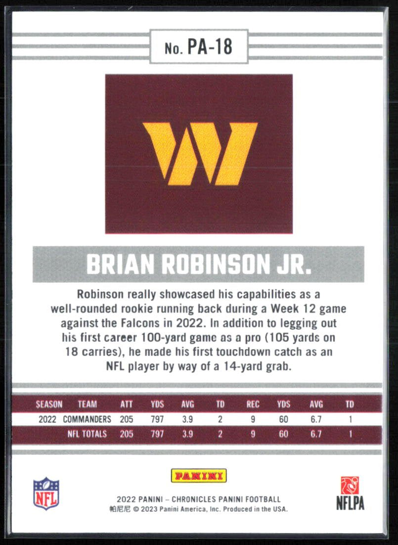 Brian Robinson Jr. RC Red Foil /149