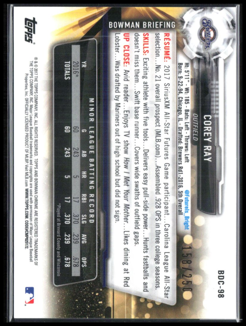 Corey Ray Purple /250