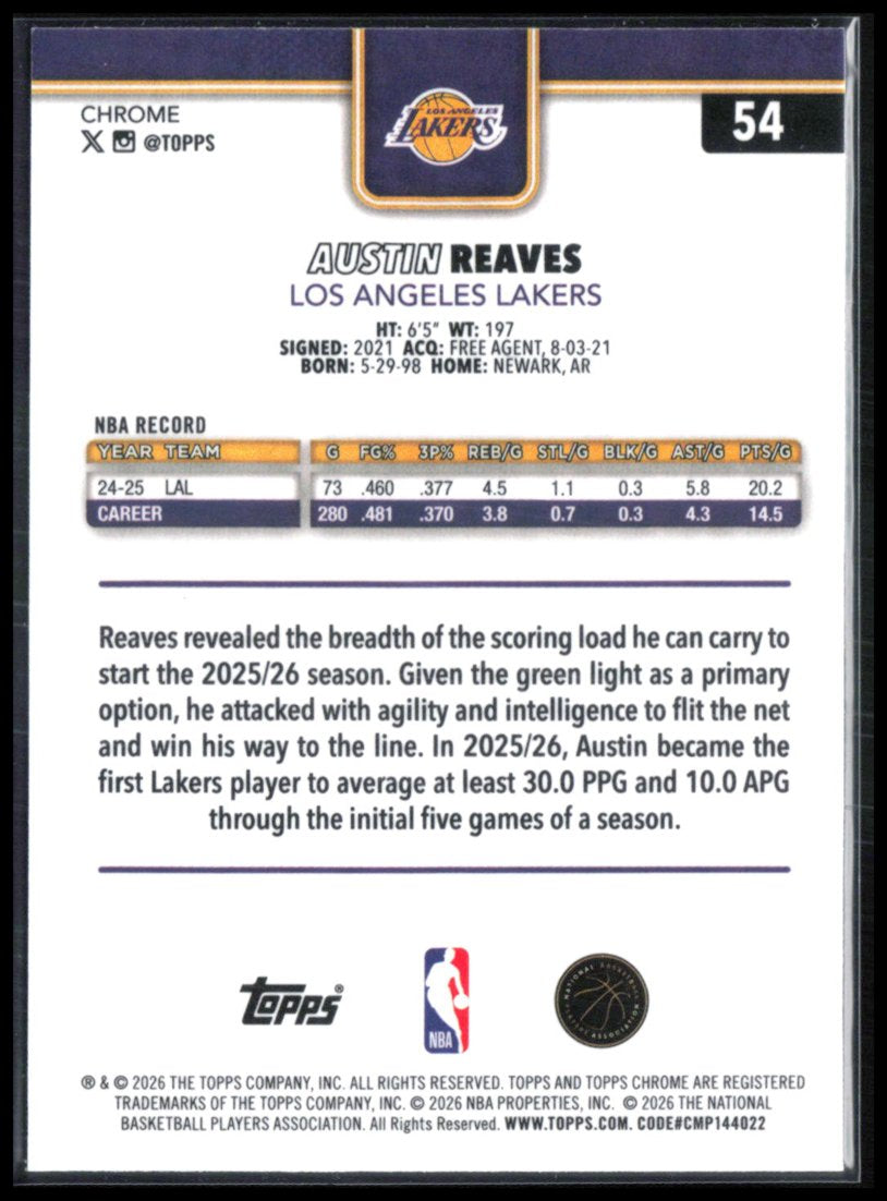 Austin Reaves X-Fractor