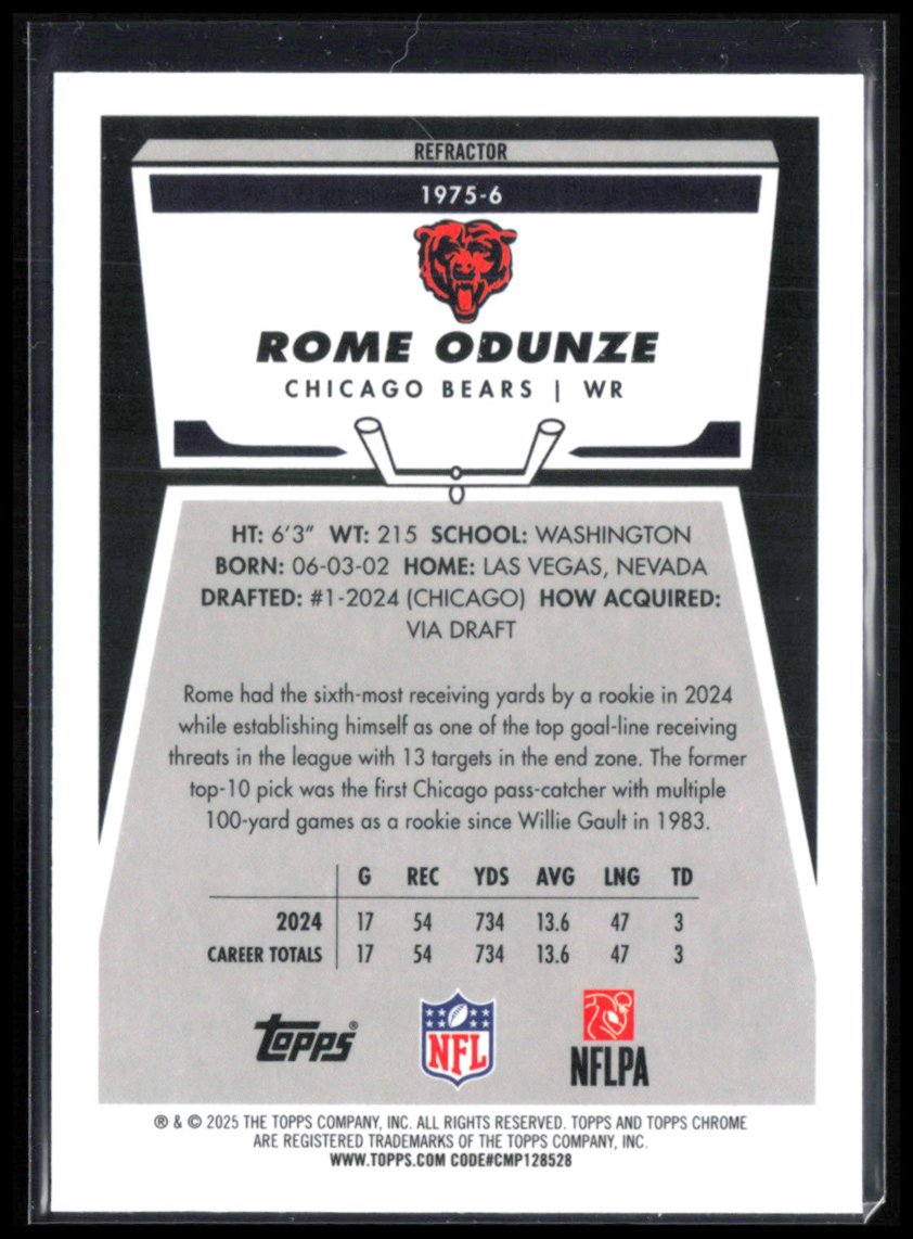 Rome Odunze Refractor