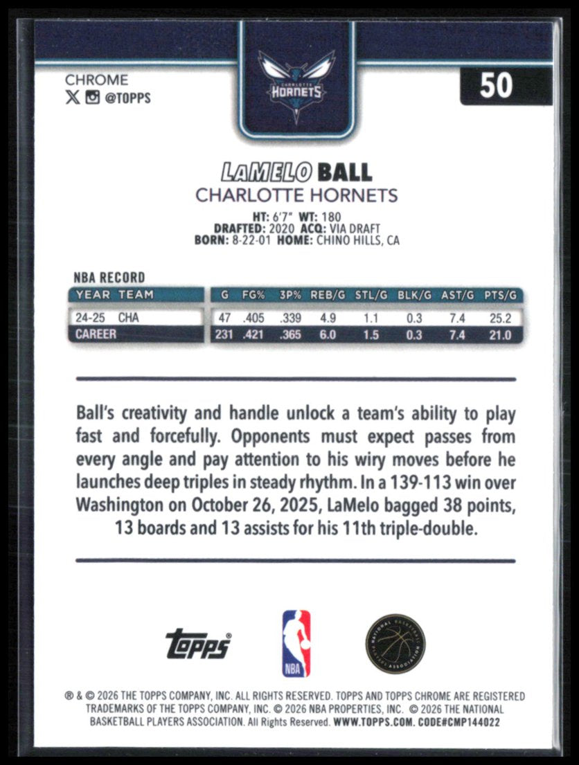 LaMelo Ball X-Fractor