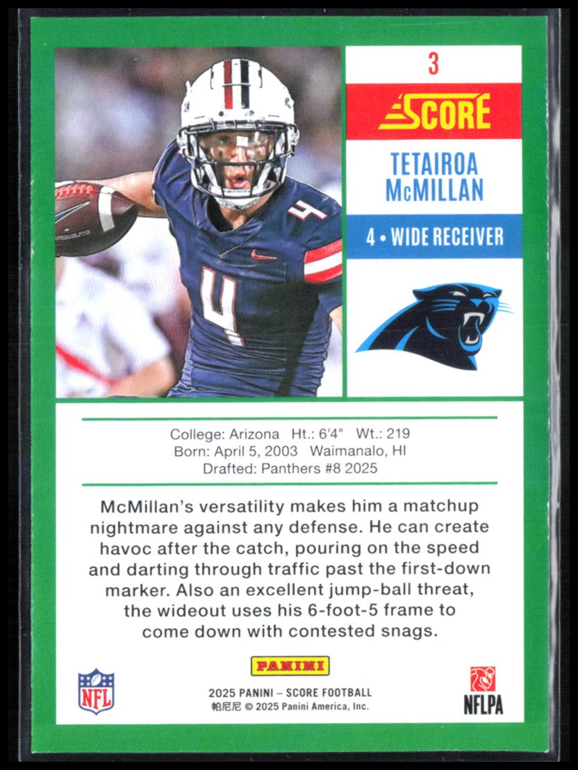 Tetairoa McMillan RC