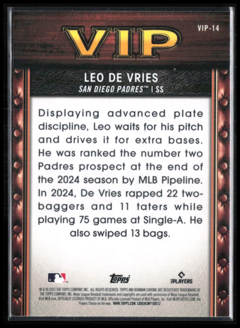 Leo De Vries VIP