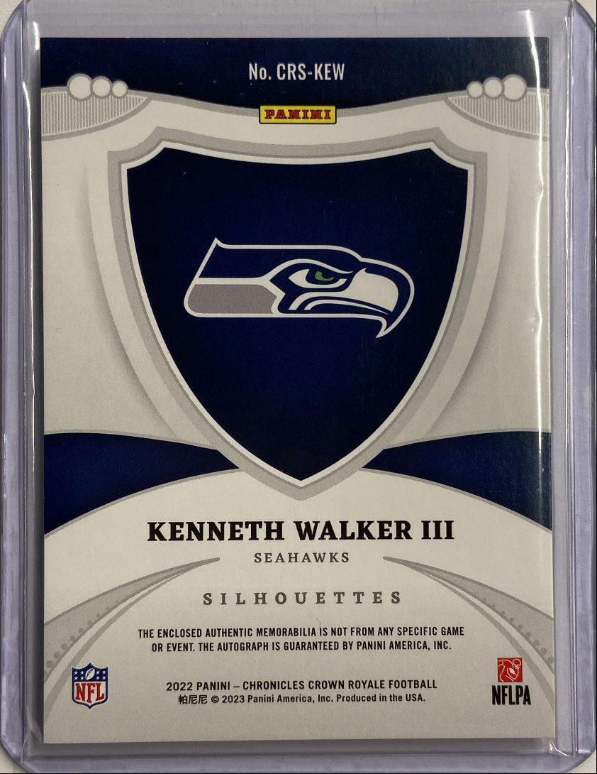 Kenneth Walker III RC Patch Auto /99