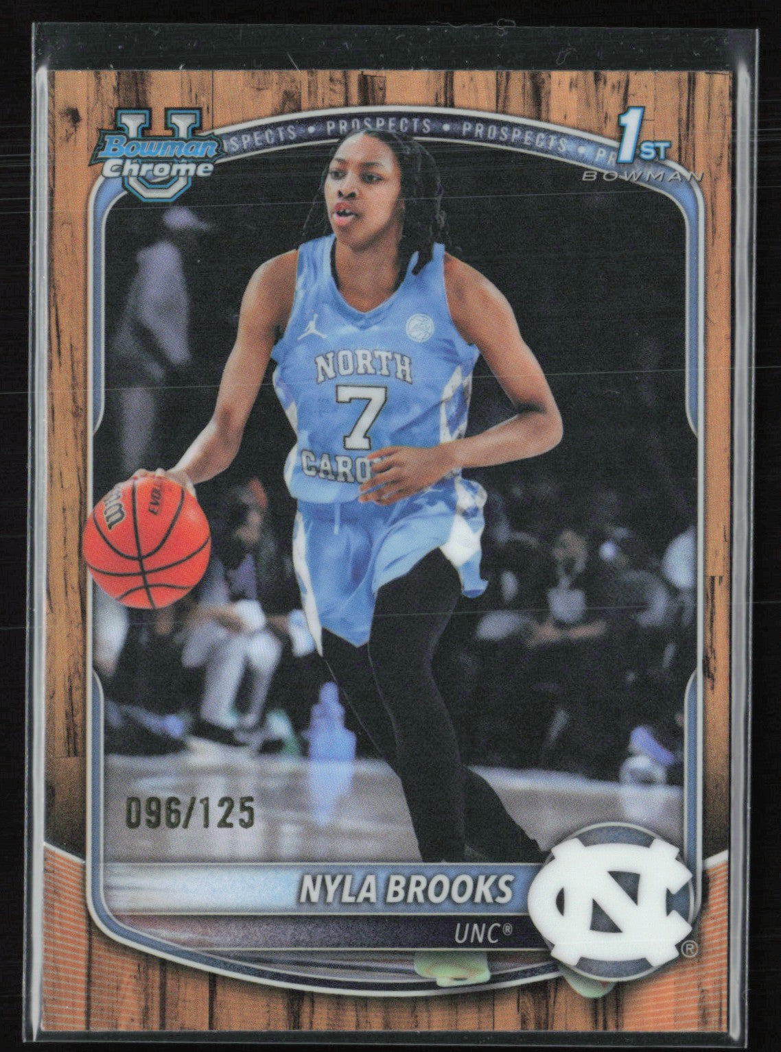 Nyla Brooks 1st Bowman Hardwoord Parallel /125