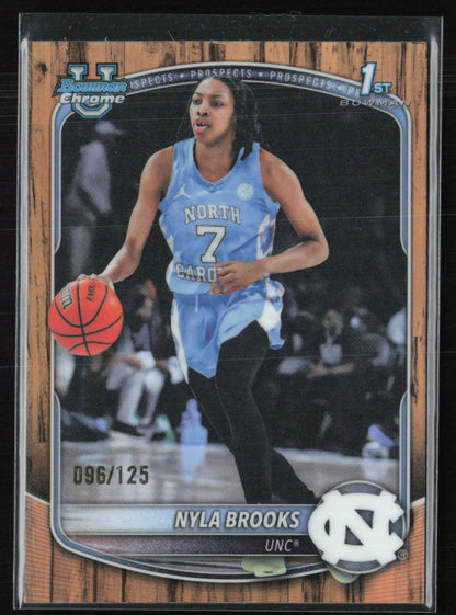 Nyla Brooks 1st Bowman Hardwoord Parallel /125