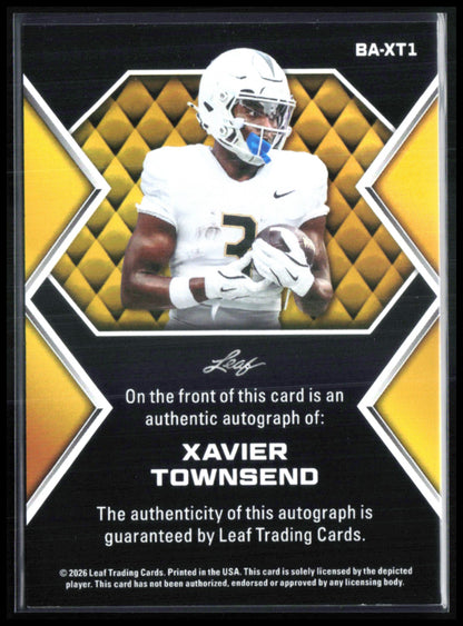 Xavier Townsend Auto 2026 Leaf