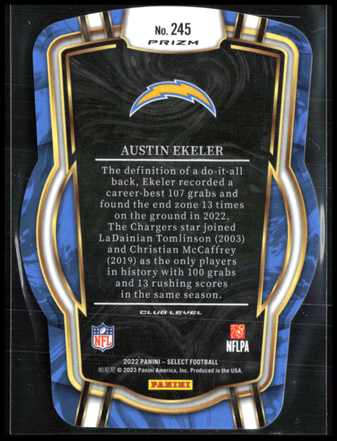 Austin Ekeler Green Yellow Die-Cut