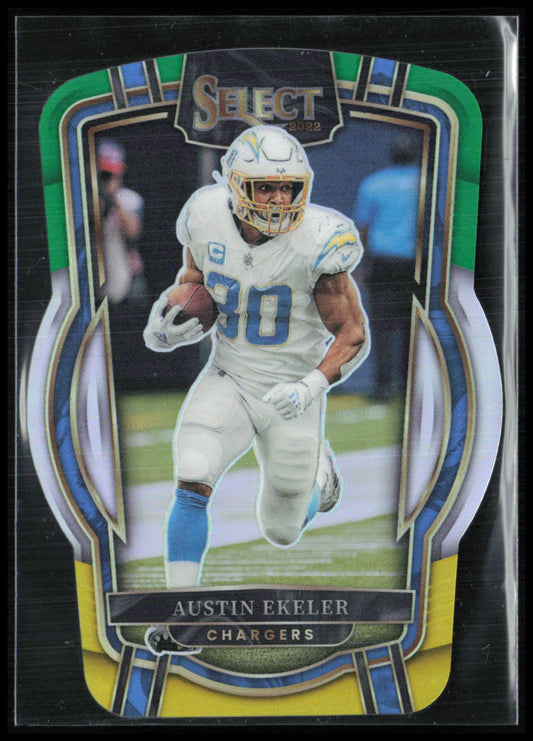 Austin Ekeler Green Yellow Die-Cut